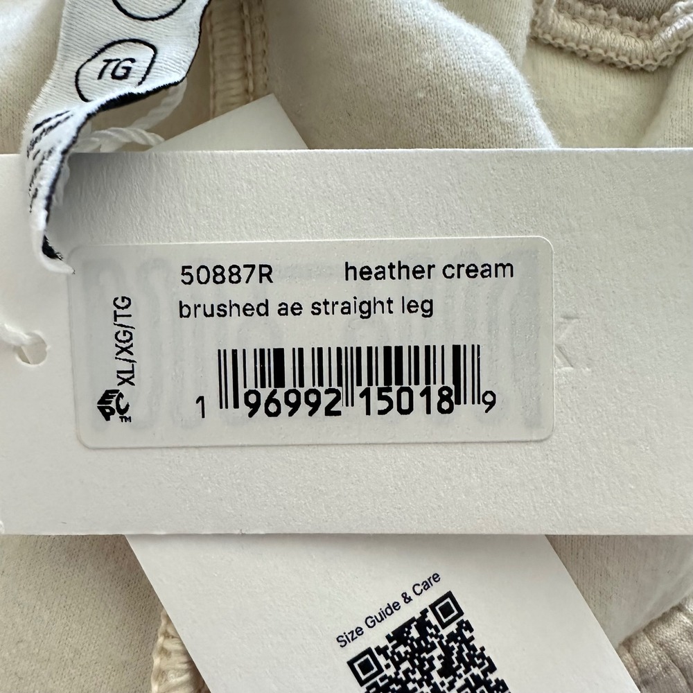 Spanx Brushed AirEssentials Straight Leg Pants Heather Cream 50887R Womens XL - Picture 8 of 9
